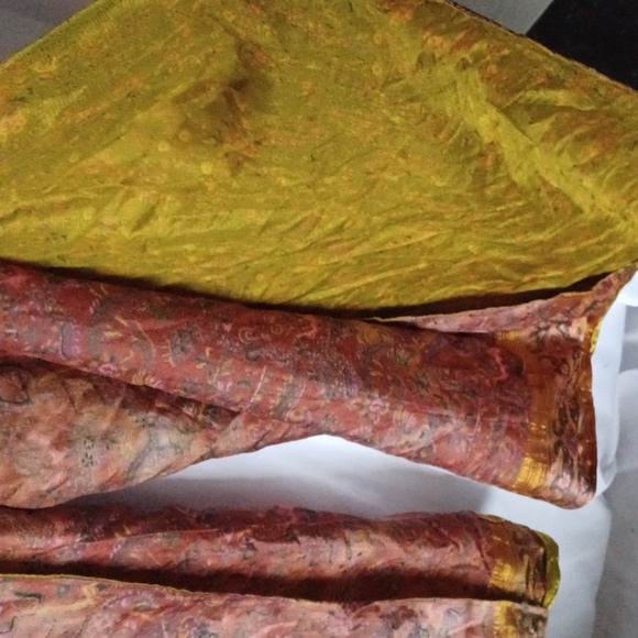 Paisley wrap around pants, reversible, silky - Picture 3 of 8